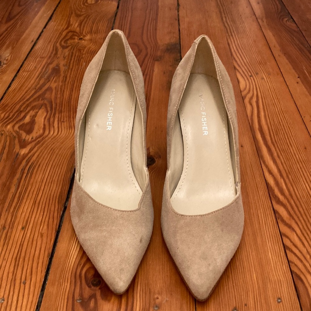 Marc Fisher Suede Nude Heel